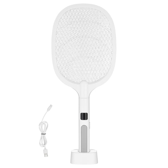 VEVOR Electric Fly Swatter, Zapper Racket with 3 Layers Mesh & Digital ...