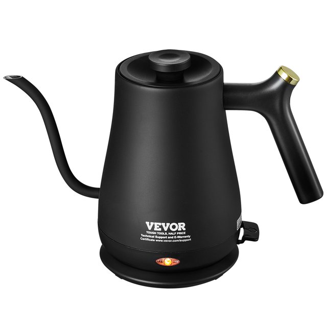 VEVOR Electric Gooseneck Kettle Coffee Tea Kettle 1L 1200W