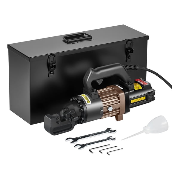 VEVOR Electric Hydraulic Rebar Cutter, 1500W Portable Rebar Cutter, Cutting up to 7/8 Inch #7 4-22mm Rebar within 2.5 Seconds, High Power Steel Rebar Cutter with Oil Can Rich Accessories,Black RC-22