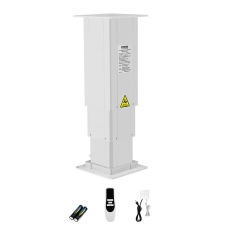 VEVOR Electric Lifting Column System, 176 lbs Lift Table, 14.2-31.1 in Height Range, Three-stage Adjustable Desk Column, Telescopic Table Leg, Comes with Power-Supply Option to Control up/Down Motion