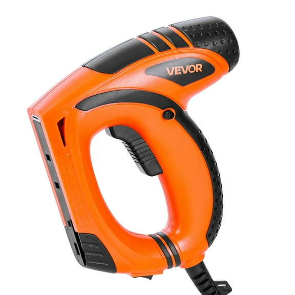 VEVOR Electric Nail Gun, 2-in-1 Staple Gun Brad Nailer, 18 Gauge 5/8 inch, Stapler Brad Nailer with 1000 Pcs Staples and 1000 Pcs Nails, Non-Slip Rubber Grip, for Woodworking and DIY Project