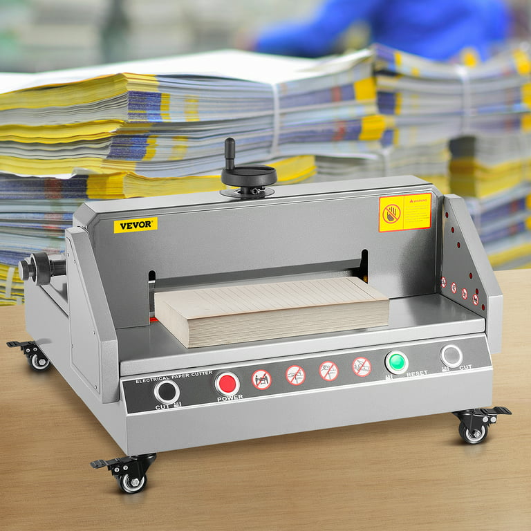  VEVOR Electric Paper Cutter 0-330 Cutting Width, Electric  Paper Trimmer, 40mm Cutting Thickness, Desktop Cutting Paper Machine,  Industrial Paper Cutter, Heavy Duty Paper Cutter, for Office, School :  Office Products