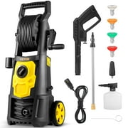 VEVOR Electric Pressure Washer, 2000 PSI, Max 1.65 GPM Power Washer with 30 ft Hose & Reel, 5 Quick Connect Nozzles, Foam Cannon, Portable to Clean Patios, Cars, Fences, Driveways, ETL Listed