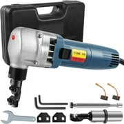 VEVOR Electric Sheet Metal Cutter, 380W Power, 1800RPM Rotor Speed, 0.07in/1.8mm Cutting Capacity, Includes Replacement Blades and Storage Case, Ideal for Stainless Steel, Aluminium, Plastic