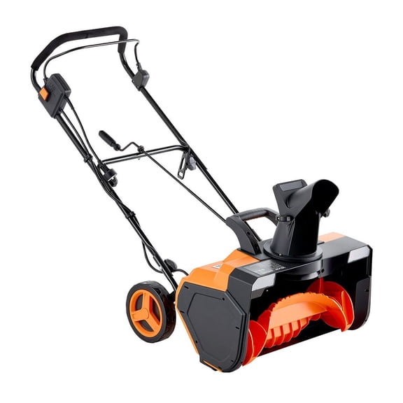 Electric Snow Blower, 23 inch 15A Corded Snow Thrower with Dual LED Headlights & 180 Rotating Chute, 25FT Throwing Distance, 12" Depth Clearing, Walk-Behind Snowblower for Driveway Sidewalk