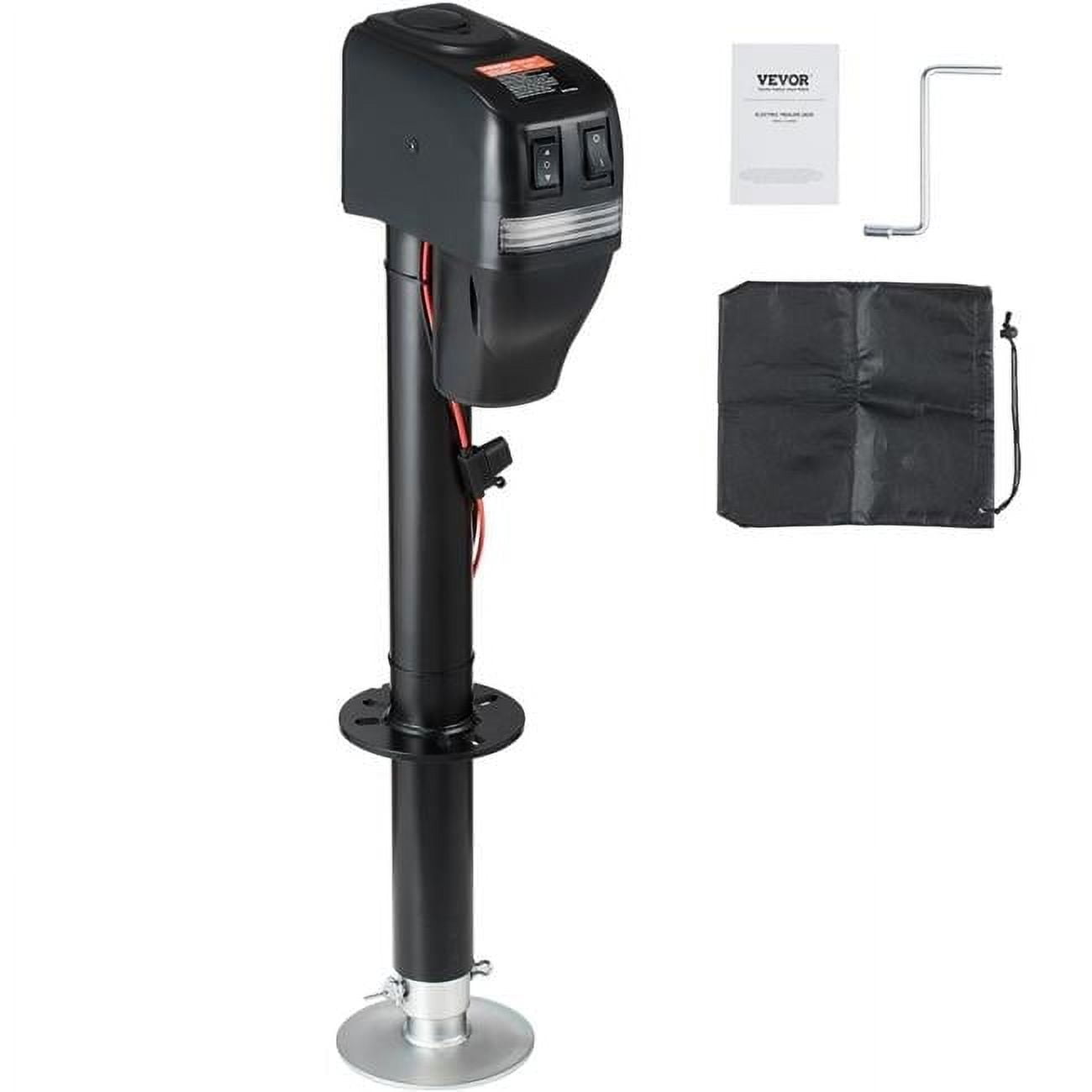 VEVOR Electric Trailer Jack, 4000 lbs Capacity, Adjustable Power Tongue Jack with Waterproof Cover
