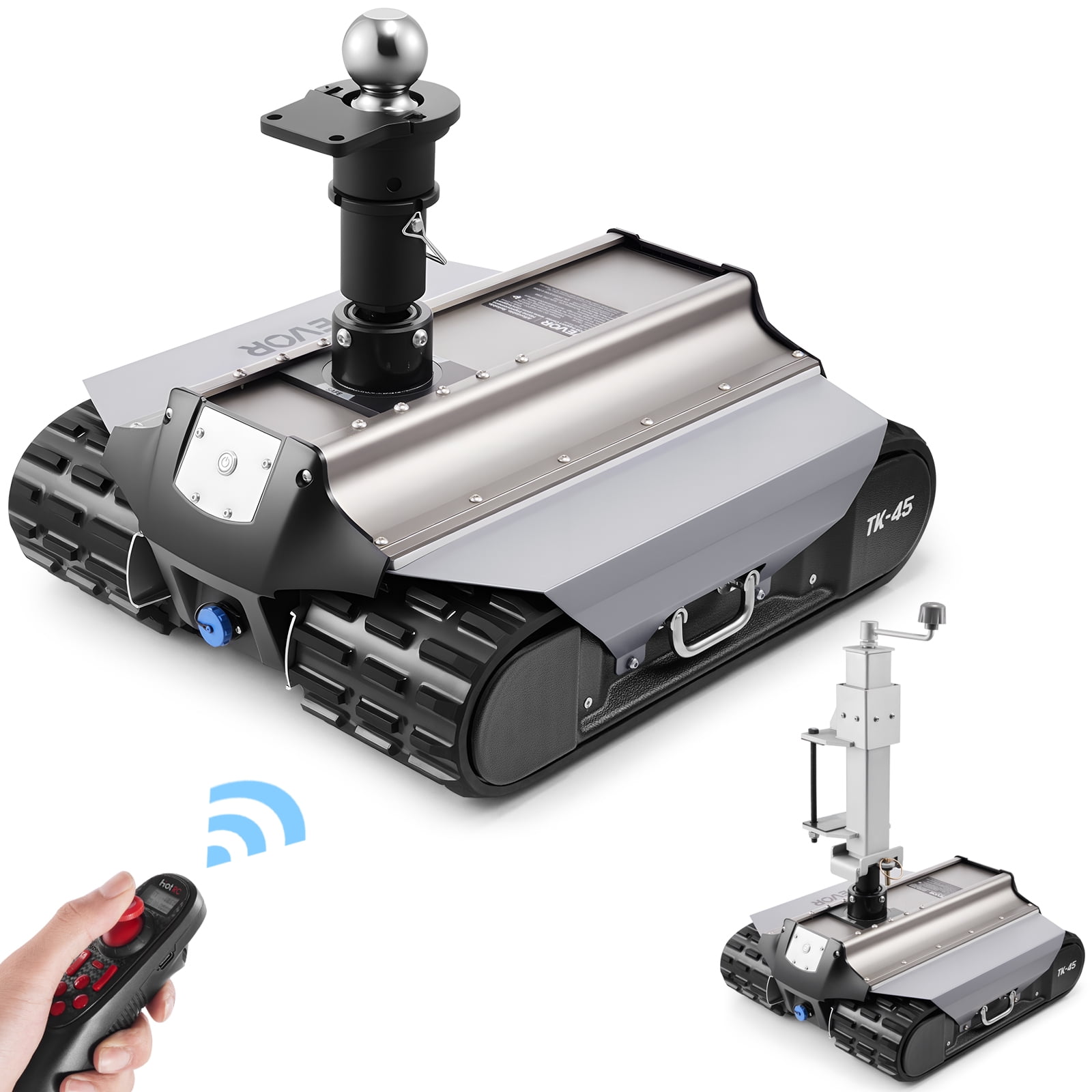 VEVOR Electric Trailer Mover, 9000 lbs Max Towing Capacity, Remote-Controlled Trailer Mover with 328 ft Wireless Range, Motorised Camper Trolley Kit Fits for Camper RV Caravan Boat Trailer Jack