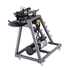 VEVOR Electric Tube Bending Machine,750W Electric Tubing Bender with 6L Hydraulic Cylinder, Movable Pipe Bender Machine with Casters,3 Dies & 180° Max Bending Angle, Suitable for 3/4 to 2 inch Pipes