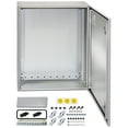 thumbnail image 1 of VEVOR Electrical Enclosure, 16'' x 12'' x 6'', UL Certified NEMA 4 Outdoor Enclosure, IP65 Waterproof & Dustproof Cold-Rolled Carbon Steel Hinged Junction Box for Outdoor Indoor Use, with Rain Hood, 1 of 9