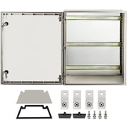 VEVOR Electrical Enclosure Box , 23.6 x 19.7 x 9.1", NEMA 4X Electronic Equipment Enclosure Box, IP66 Weatherproof, Wall-Mounted Electrical Enclosure With Hinges