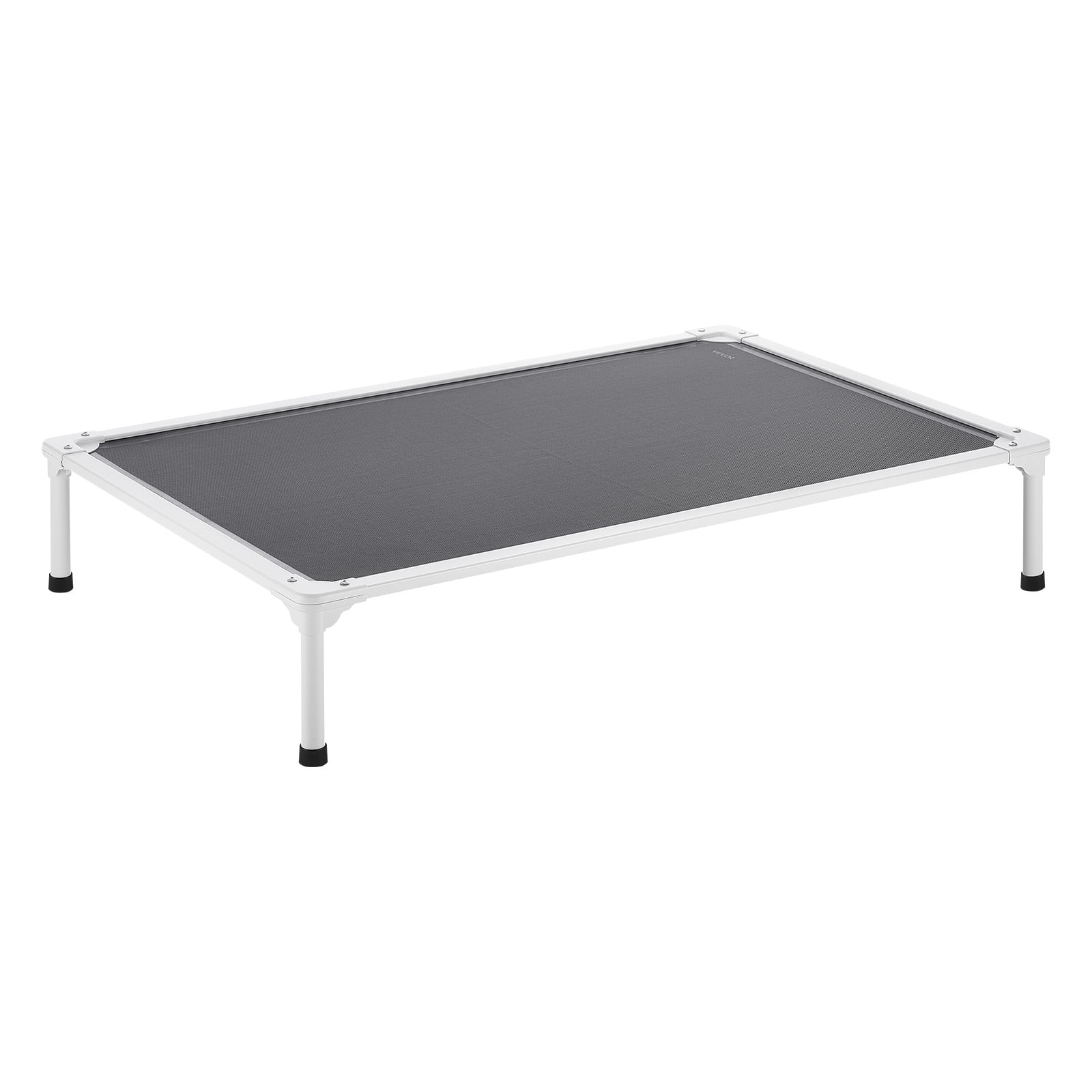VEVOR Elevated Dog Bed for Large Dogs, Portable Raised Dog Cot with Aluminum Tube Metal Frame and Breathable Textilene Mesh, Indoor & Outdoor Pet Cooling Raised Hammock Bed, XL, Gray