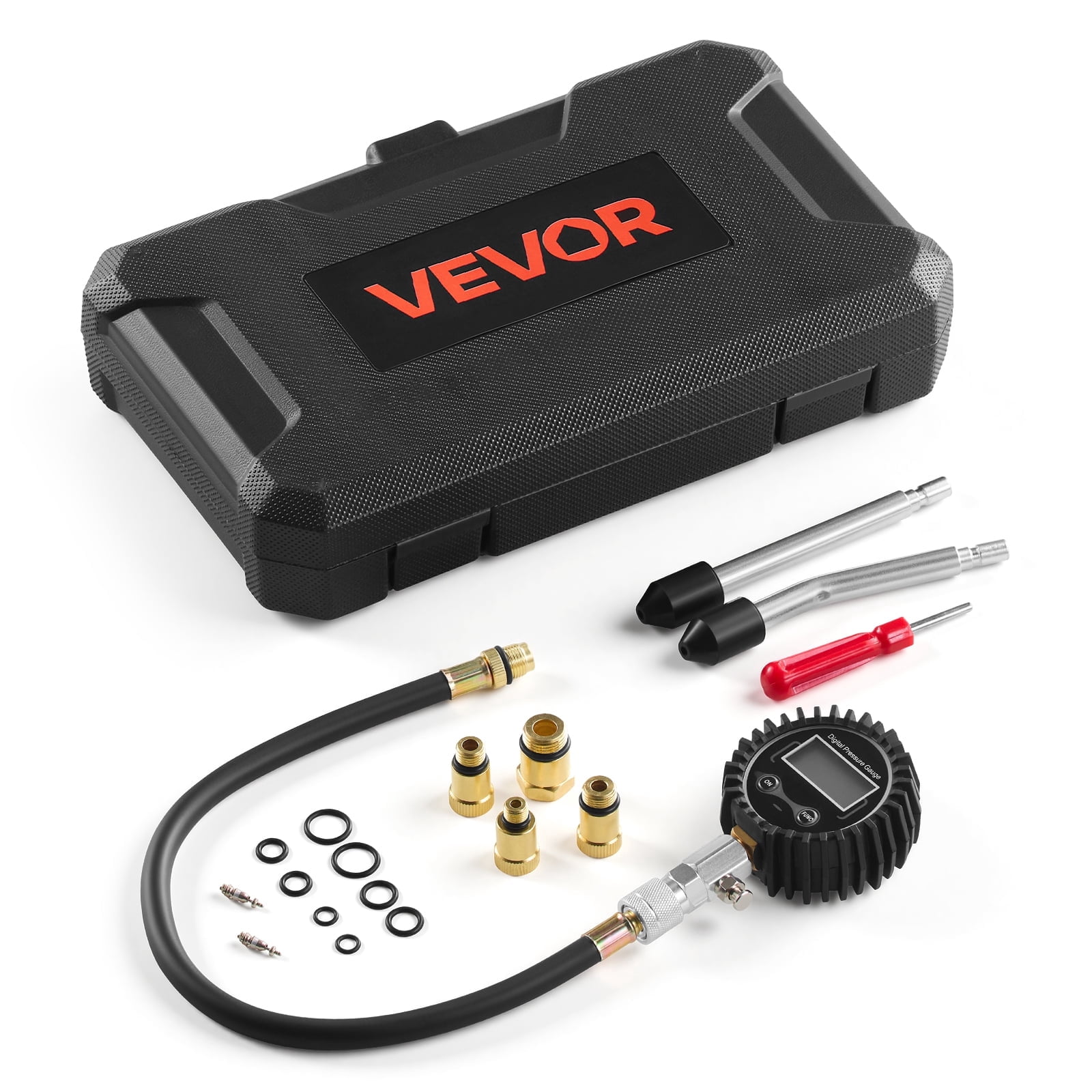 VEVOR Engine Cylinder Compression Tester Kit, Pressure Gauge Range of ...