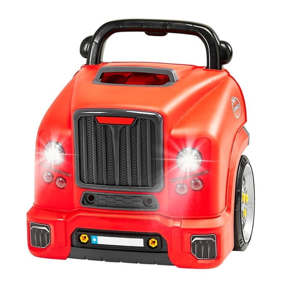Engine Toy Kids Mechanic Car Repair Set with Removable Parts Red