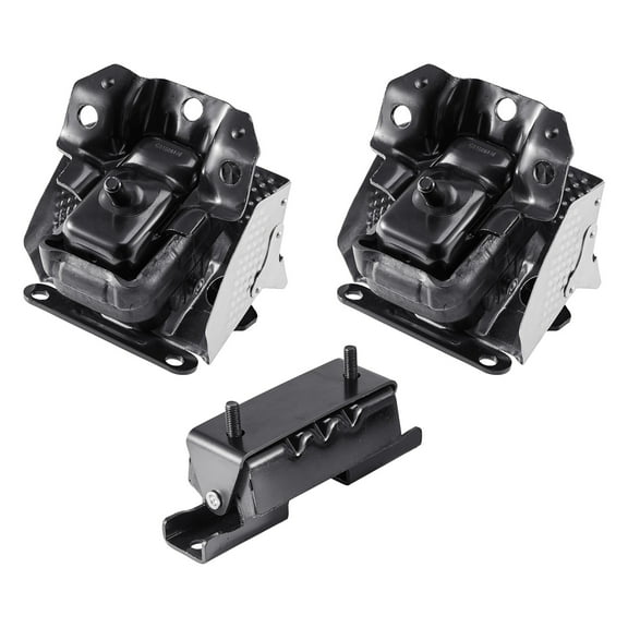 VEVOR Engine and Transmission Motor Mount Kit Replacement, Set of 3, Compatible with 20072013 Chevrolet Silverado 1500 5.3L V8, Replace OE# A5365, A5365, A2638, Secure Support