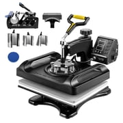 VEVOR Enhanced Heat Press Device, ETL Safety Certified, 12x15 inch, 8-in-1 Energy Efficient Combo, Versatile Sublimation with 360  Swivel