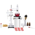 thumbnail image 1 of VEVOR Essential Oil Distillation Kit, 500ml Distillation Apparatus, 3.3 Boro Lab Glassware Distillation Kit with 1000W Heating Plate and 24, 40 Joint, 33 pcs Set, 1 of 9