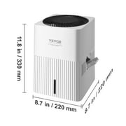 VEVOR Evaporative Humidifiers Mist-Free Cool Moisture Humidifier&Air Purifier for Whole House up to 473.6 sqft for Bedroom Home