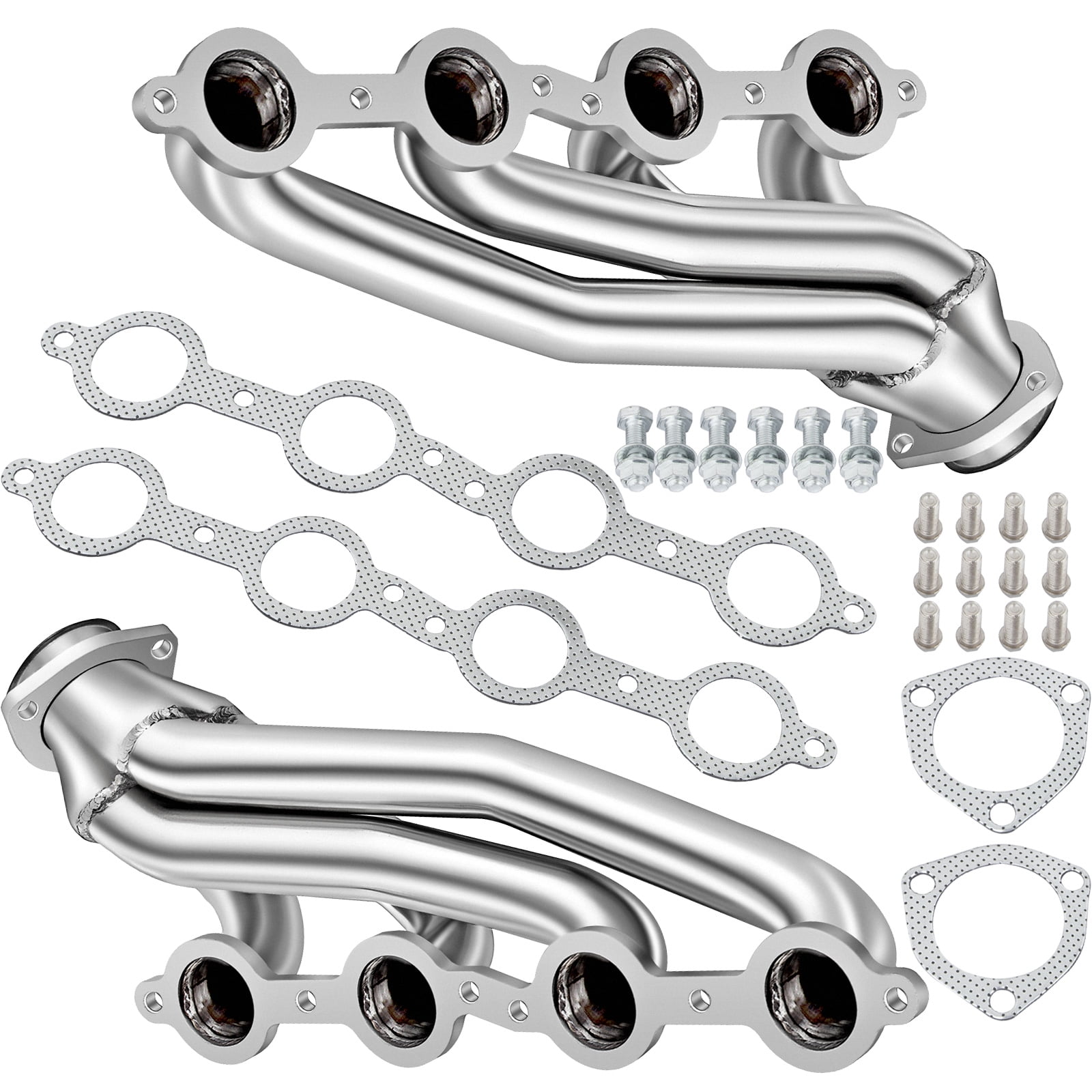 VEVOR Exhaust Header Set 1 5/8" Exhaust Turbo Headers Stainless Steel LS Swap Exhaust Headers