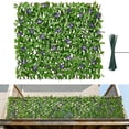 thumbnail image 1 of VEVOR Expandable Fence Privacy Screen, 25.5 x 122 in Expand Artificial Plant Wall, Realistic Artificial Ivy Panel with 50 Zip Ties, Decorative Faux Greenery Backdrop Hedges for Balcony Patio Outdoor, 1 of 9