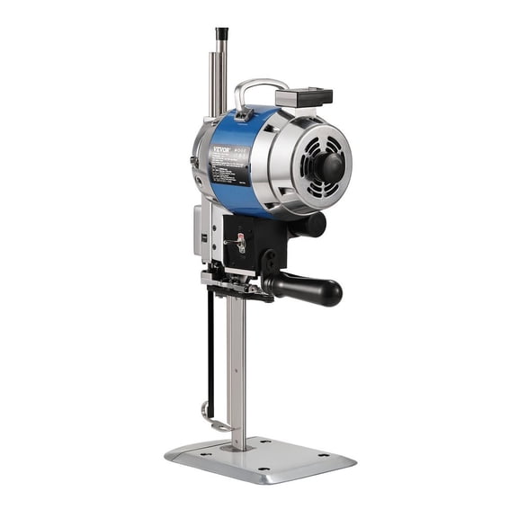 Fabric Cutter, 750W High-Speed Straight Knife Cloth Cutting Machine, 9.8" Alloy Steel Blade, Industrial Fabric Cutting Machine with Automatic Knife Sharpen, for Multilayer Fabric Leather Cloth