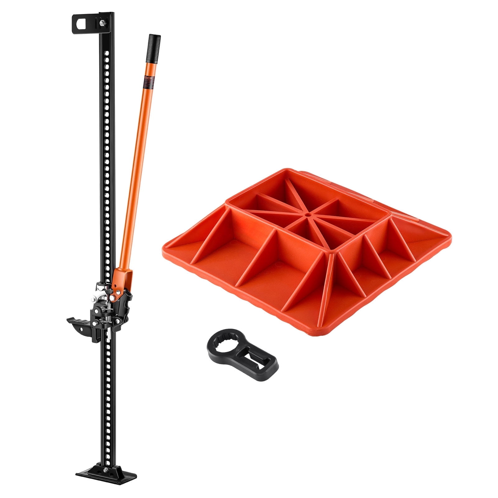 VEVOR Farm Jack with Base,60" Utility High Lift Farm Jack,3.18 Ton (7,000 lbs) Capacity Ratcheting Off Road Utility Jacks,Heavy-Duty Lift Jacks with 5.12"-54.33" Lifting Range for Tractor,Truck,SUV