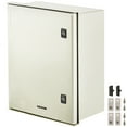 thumbnail image 1 of VEVOR Fiberglass Enclosure 19.7 x 15.7 x7.9" Electrical Enclosure Box NEMA 3X Electronic Equipment Enclosure Box IP65 Weatherproof Wall-Mounted Electrical Enclosure With Hinges & Quarter-Turn Latches, 1 of 9