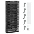 thumbnail image 1 of VEVOR File Wall Rack, One-Piece 12 Pockets Mesh Wall File Holder, Wall Mounted Magazine Mail Paper & Document Storage Folder, Metal Wall File Organizer with Nametag Label, for Office Home & School, 1 of 9
