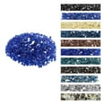 thumbnail image 1 of VEVOR Fire Glass, 10LBS / 4.5KG High-Temperature Resistant Fireplace Rocks, 1/2-Inch / 12.7 mm Reflective & Smokeless Firepit Glass Rock, High Luster Stone Landscaping for Fire Pit Table, Cobalt Blue, 1 of 9