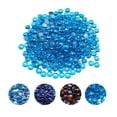 thumbnail image 1 of VEVOR Fire Glass, 20 lbs / 9.0 kg High-Temperature Resistant Fireplace Rocks, 3/4-Inch / 19.05 mm Reflective Firepit Glass Beads, High Luster Stone Landscaping for Fire Pit Table, Caribbean Blue, 1 of 9