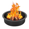 thumbnail image 1 of VEVOR Fire Pit Ring, 35-Inch Outer/31-Inch Inner Diameter, 10inch Height Fire Pit Insert, Heavy Duty Carbon Steel Liner DIY Campfire Ring above or In-Ground, for Outdoor Camping, Bonfires, 1 of 9