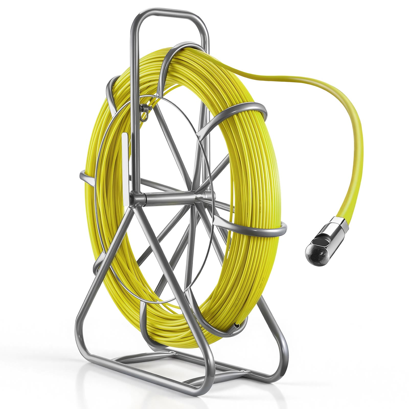 VEVOR Fish Tape Fiberglass, 500FT 6.3MM, Duct Rodder Fishtape Wire ...