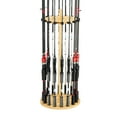 thumbnail image 1 of VEVOR Fishing Rod Holders for 16 Fishing Poles, Wood Round Fishing Rods Rack for Garage Organization and Storage, Floor Stand Space-Saving Equipment, for Reels Gear Accessories, Gifts for Men, 1 of 9