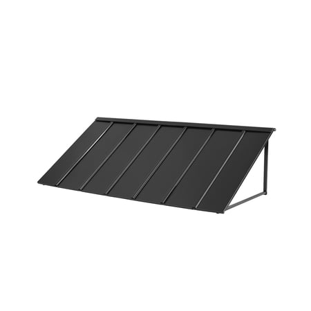 VEVOR Fixed Metal Awning 80 x 36 in, Window Awning Door Canopy, Stable Triangle Steel Frame Exterior Awnings Rain, and Snow Sunlight Protection for Door Entrance, Windows, Porches, Balconies