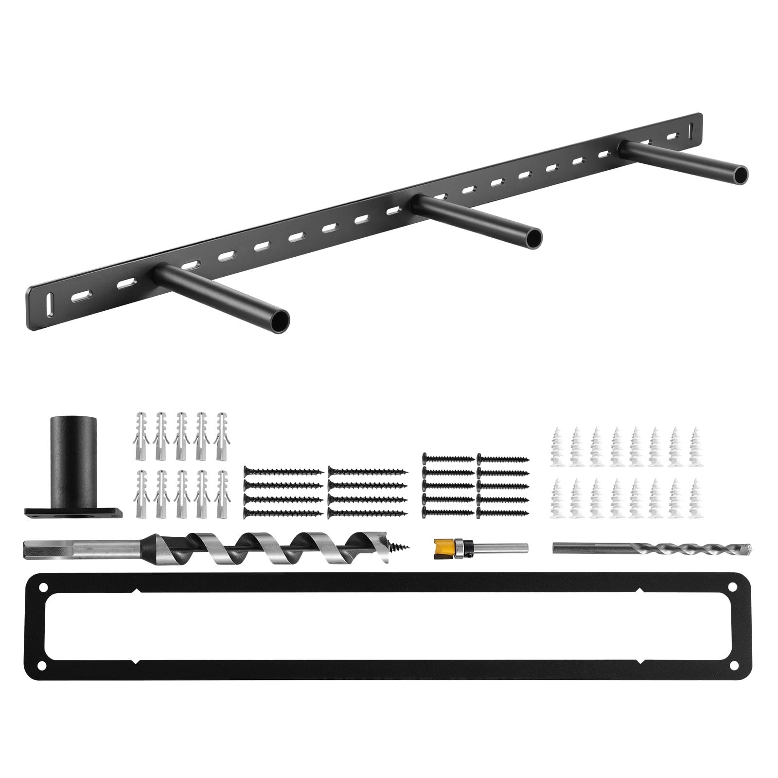 VEVOR Floating Shelf Bracket 1 Pack, 190 lbs/86 kg Weight Capacity, 34x6.2x1.5 inch / 863.6x157.4x38.1 mm, Heavy Duty Hidden Shelf Brackets Support, Wall Mounting Invisible Floating Shelves Bracket