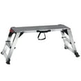 thumbnail image 1 of VEVOR Folding Work Platform, 660 lbs Load Capacity, Aluminum Drywall Stool Ladder, Heavy Duty Work Bench w/ Non-Slip Feet, Ideal for Washing Vehicles, Cleaning, Painting, Decorating, 1 of 10
