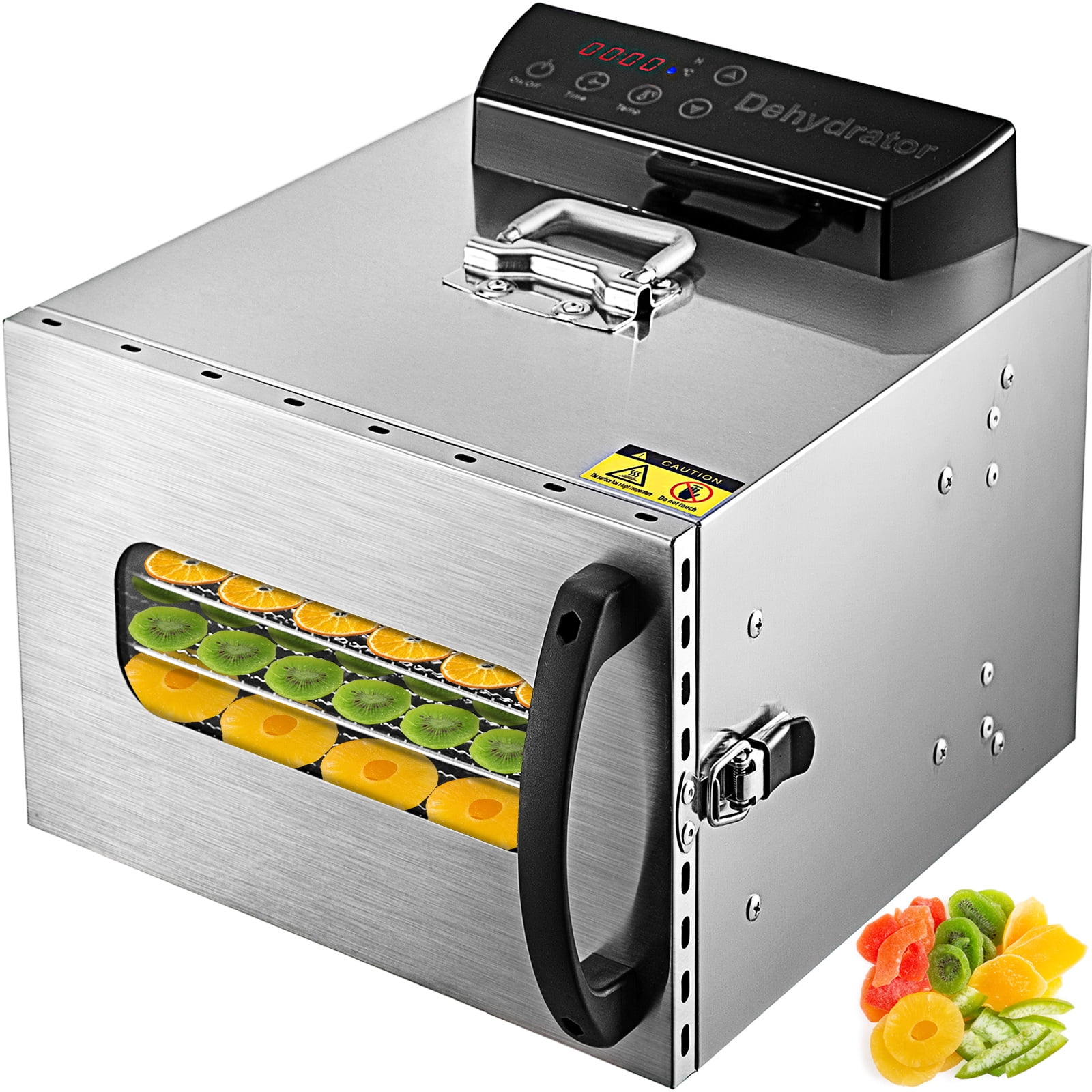 VEVOR Food Dehydrator Machine 5-Tray Fruit Dehydrator 300W Electric Food Dryer w/ Digital Adjustable Timer & Temperature for Jerky Herb Meat Beef