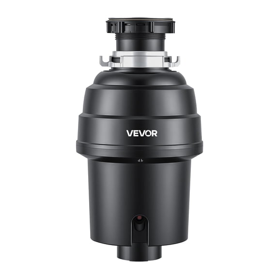 VEVOR Food Waste Garbage Disposal, 1HP 3500RPM DC Motor, Continuous Feed Kitchen Sink Garbage Disposer, EZ Connect Food Waste Grinding System with Sound Reduction & Power Cord for Kitchens