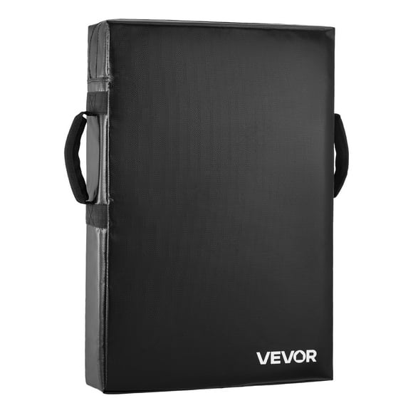 VEVOR Football Blocking Dummy, 24x16 in Blocking Pads, Kick Shield Pad with Handles, High-Density Sponge Tackle Dummies, Heavy Duty Training Equipment for Basketball Hockey Lacrosse, Black, 1PCS