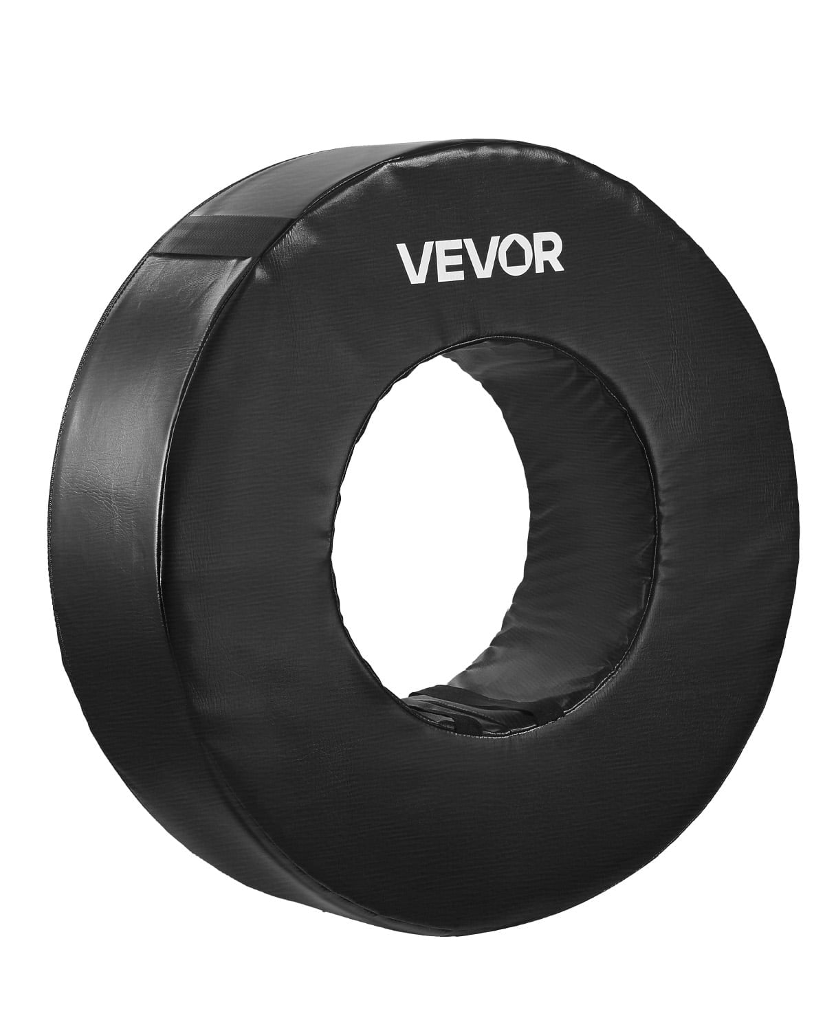 VEVOR Football Tackle Wheel, Football Tackling Dummy, Waterproof PVC and High-Density Sponge Tackle Ring, Dummies Training Equipment with Straps, for Blocking, Hitting Drills and Practice,Black,1PCS