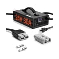 thumbnail image 1 of VEVOR Forklift Battery Charger, 24V, 30A Smart Fully-Automatic Lead-Acid Battery Charger, 24 Volt Trickle Charger with Anderson Plug, Cooling Fan, OLED Display, for Forklift Golf Cart Floor Scrubber, 1 of 9