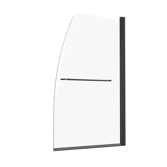 VEVOR Frameless Bathtub Shower Door, 34 in. W x 55 in. H, Half Shower Door for Bathtub, 180 Rotatable Tempered Glass Door, Half Shower Door with 1/4 in Tempered Glass Bathroom Shower Screen