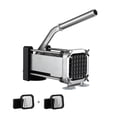 thumbnail image 1 of VEVOR French Fry Cutter, Potato Slicer with 1/2-Inch and 3/8-Inch Stainless Steel Blades, Manual Potato Cutter Chopper with Suction Cups, Great for Potato, French Fries, Cucumber, Vegetables, Carrot, 1 of 9