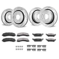 thumbnail image 1 of VEVOR Front and Rear Brake Kit Compatible with 2012-2020 Ford F-150(MPB Only), Drilled and Slotted Brake Rotors Ceramic Brake Pads Replacement, 13.8" Front Rotors 13.7" Rear Rotors, 1 of 9
