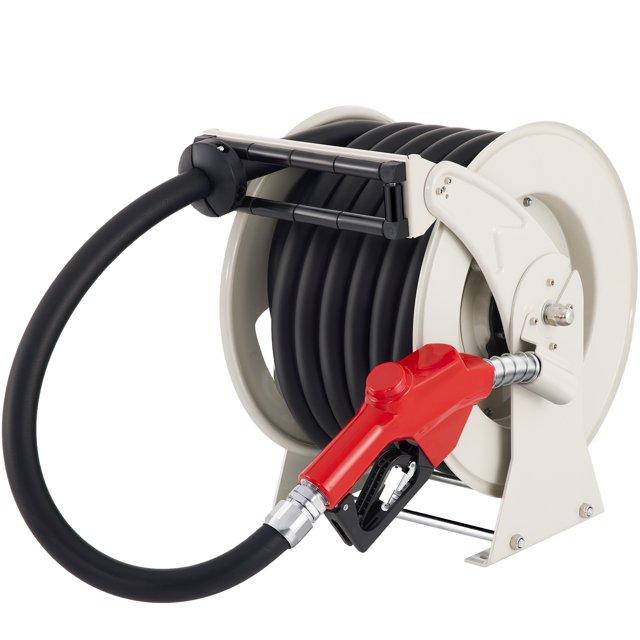 VEVOR Fuel Hose Reel, 1" x 50' Extra Long Retractable Diesel Hose Reel