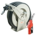thumbnail image 1 of VEVOR Fuel Hose Reel, 3/4" x 50',Extra Long Retractable Diesel Hose Reel, Heavy-Duty Carbon Steel Construction with Automatic Fuel Nozzle,NBR Rubber Hose for Aircraft Ship Vehicle Tank Truck,300PSI, 1 of 9