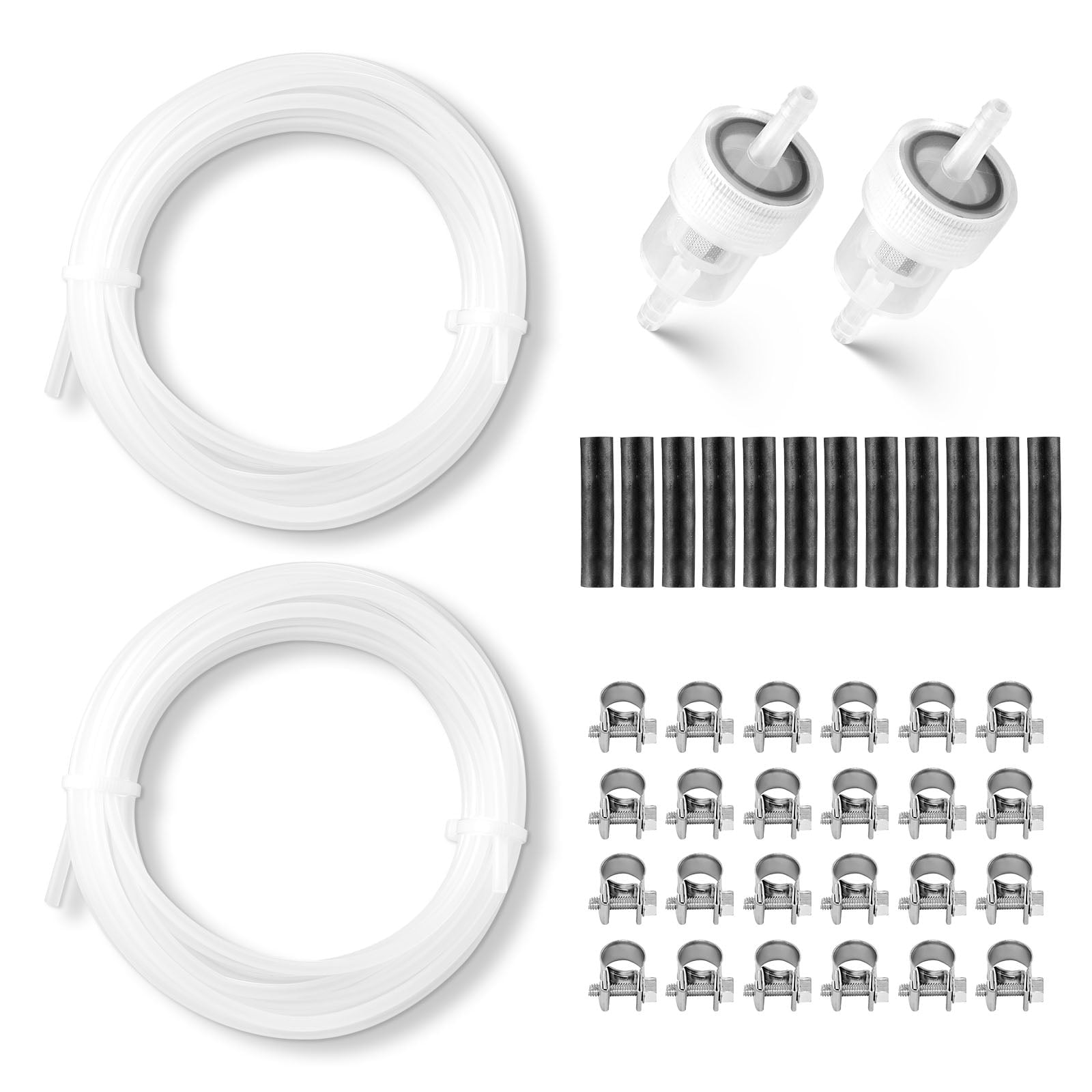 VEVOR Fuel Pipe Hose Line Kit, 196.9″ Diesel Heater Fuel Line Kit ...