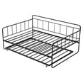 thumbnail image 1 of VEVOR Full Size Daybed Frame, Day Bed with Trundle, Heavy Duty Metal Platform Bed Frame, Full Daybed with Metal Slats Support for Living Room, Bedroom, Guest Room, Easy Assembly, Black, 1 of 9