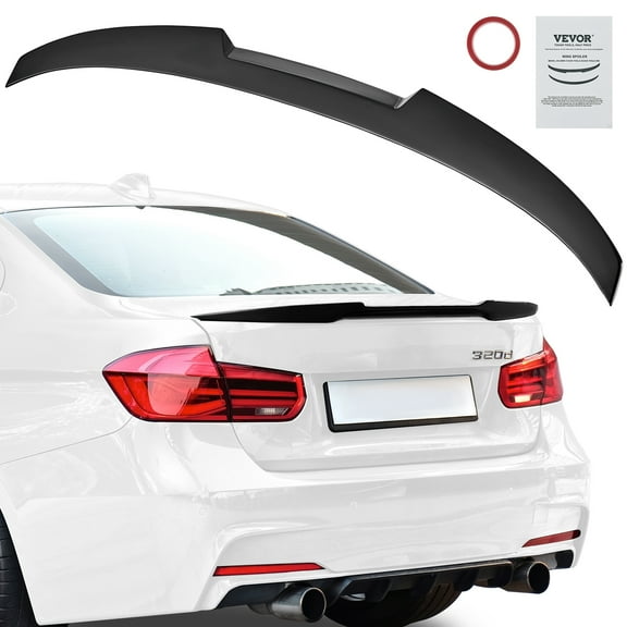 VEVOR GT Wing Car Spoiler, 48.4 inch Spoiler, Compatible with 2012-2018 BMW F30, High Strength ABS Material, Baking Paint, Car Rear Spoiler Wing, Racing Spoilers for Cars, Glossy Black