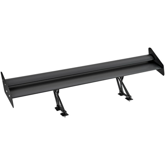 VEVOR GT Wing Car Spoiler, 53.1 inch Universal Spoiler with Double Deck, Adjustable Lightweight Aluminum, Car Rear Spoiler Wing, Racing Spoiler BGW/JDM Drift Black