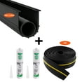 thumbnail image 1 of VEVOR Garage Door Threshold and Bottom Seals Kit, 16 FT U Shape+O Ring Universal Garage Door Bottom Seal Weatherstrip PVC, Combine with Weatherproof Garage Threshold Seal Strip with Adhesive, Black, 1 of 9